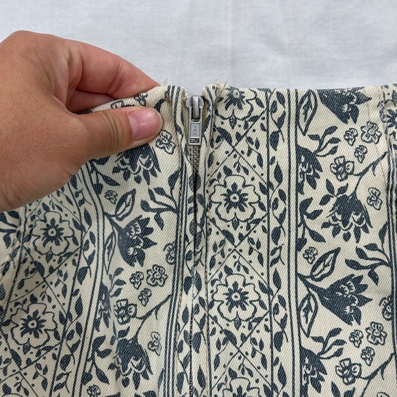 FREE PEOPLE MODERN FEMME NOVELTY MACADAMIA COMBO MINI SKIRT - Picture 11 of 12